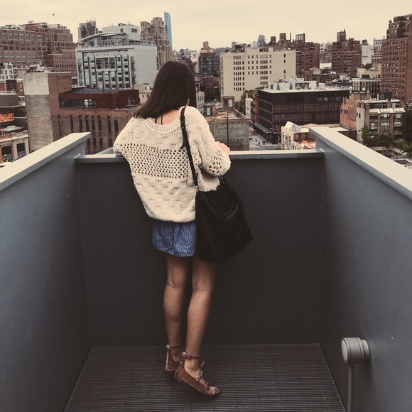 Anthro Cropped Sweater - Picture 2 of 7